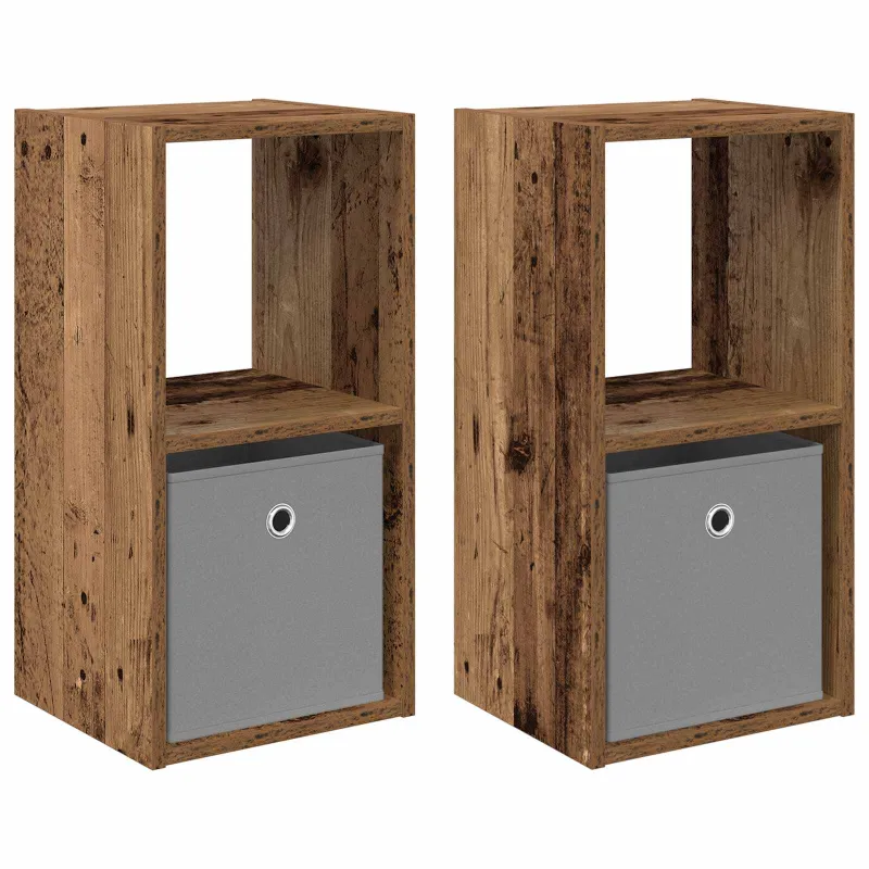 Naktinis staliukas 2 pcs Senas medis 30,5 x 27 x 59,5 cm
