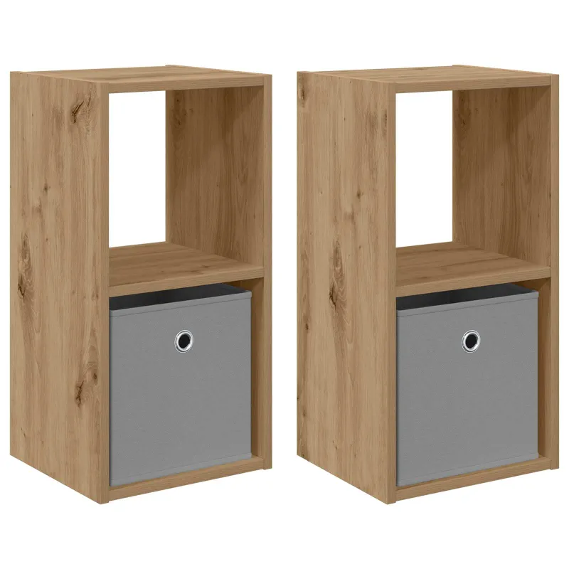 Naktinis staliukas 2 pcs Amatininkų ąžuolas 30,5 x 27 x 59,5 cm