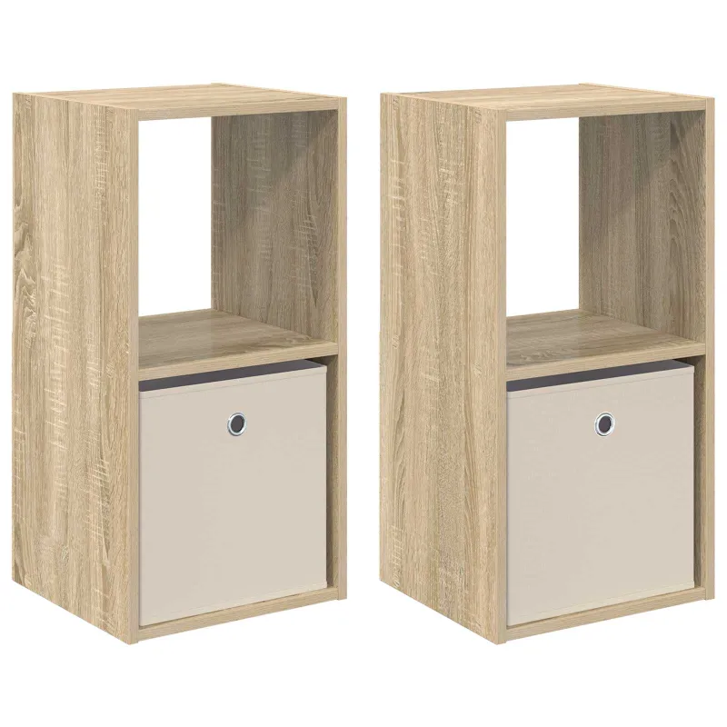 Naktinis staliukas 2 pcs Sonoma ąžuolas 35 x 32 x 68,5 cm