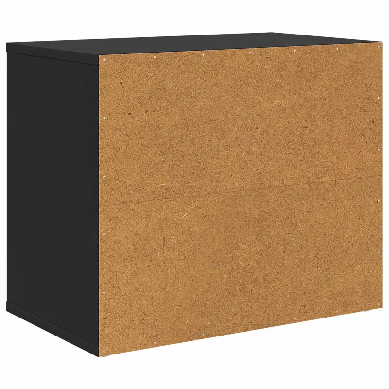 Katės namelis Juoda 51 x 30 x 42,5 cm Apdirbta mediena