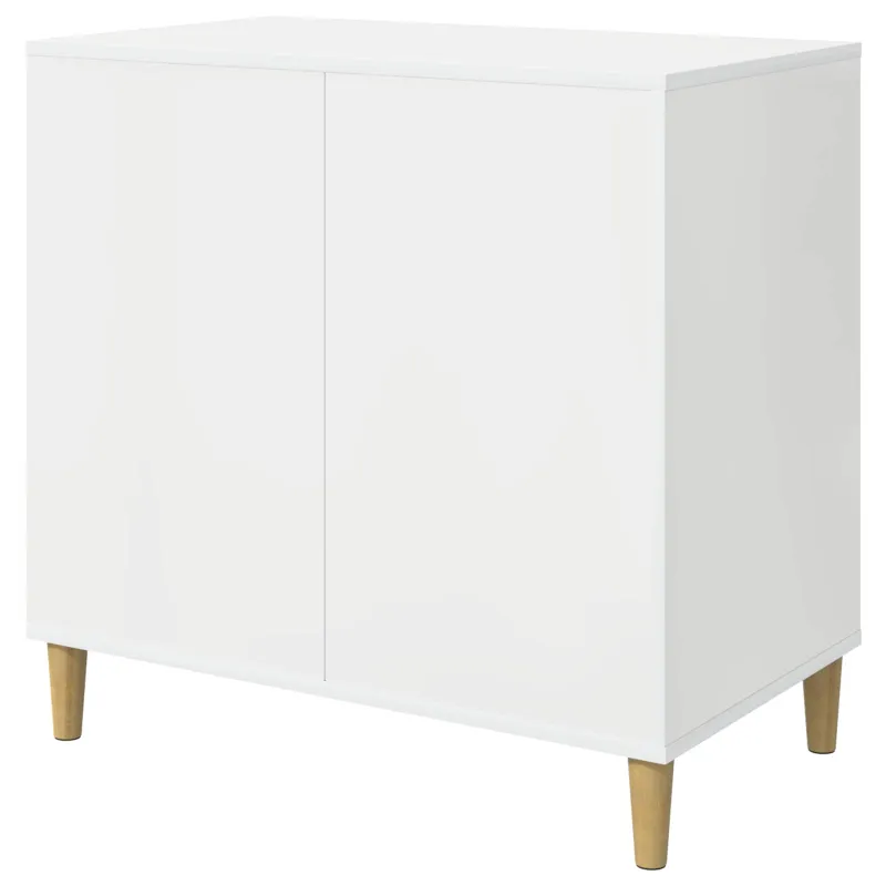 Katės namelis Blizgus baltas 72 x 42.5 x 70 cm Apdirbta mediena