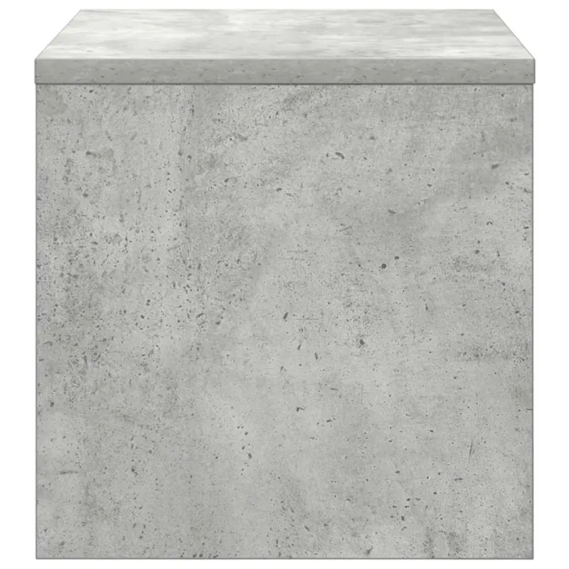 Naktinė spintelė, betono pilka, 40x30x30cm, apdirbta mediena