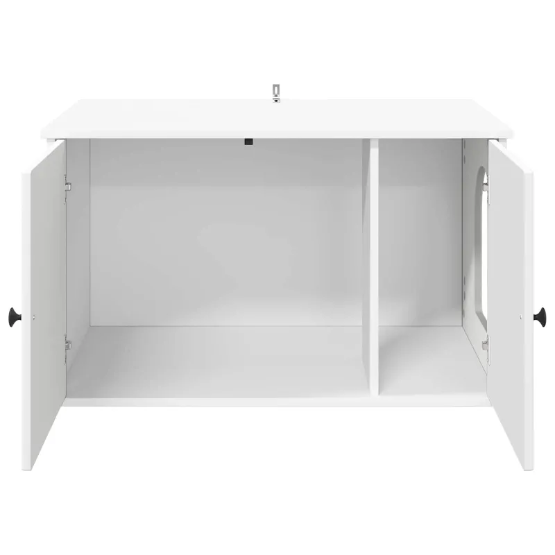 Katės namelis Balta 85 x 55 x 50,5 cm Apdirbta mediena