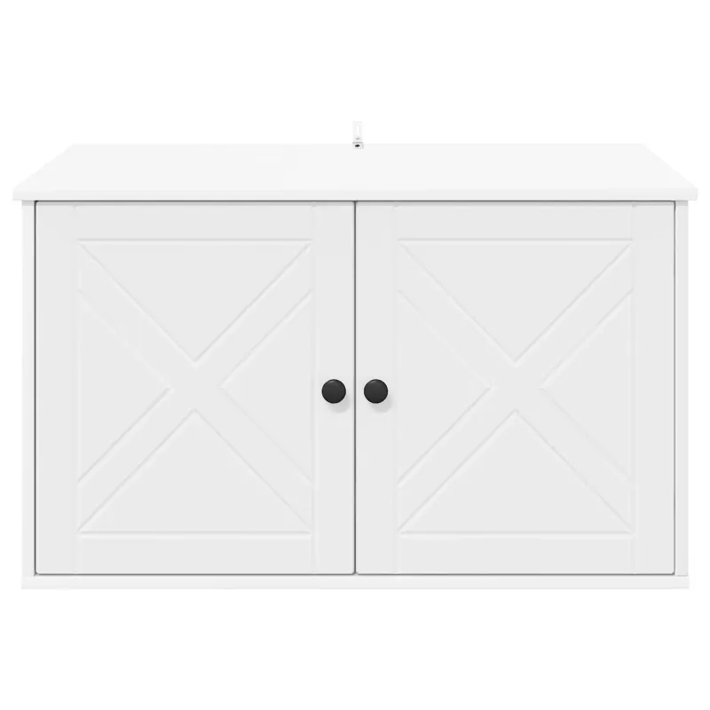 Katės namelis Balta 85 x 55 x 50,5 cm Apdirbta mediena