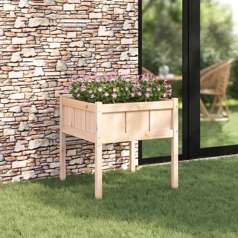 Sodo vazonas Gamta 70 x 70 x 70 cm Kietos pušies mediena