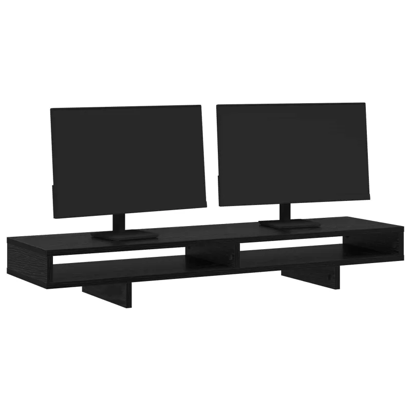 Monitoriaus laikiklis Juoda 100 x 27 x 15 cm Apdirbta mediena
