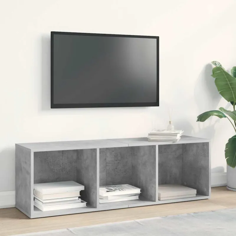Spintelė knygoms/TV, betono, 36x30x114cm, apdirbta mediena