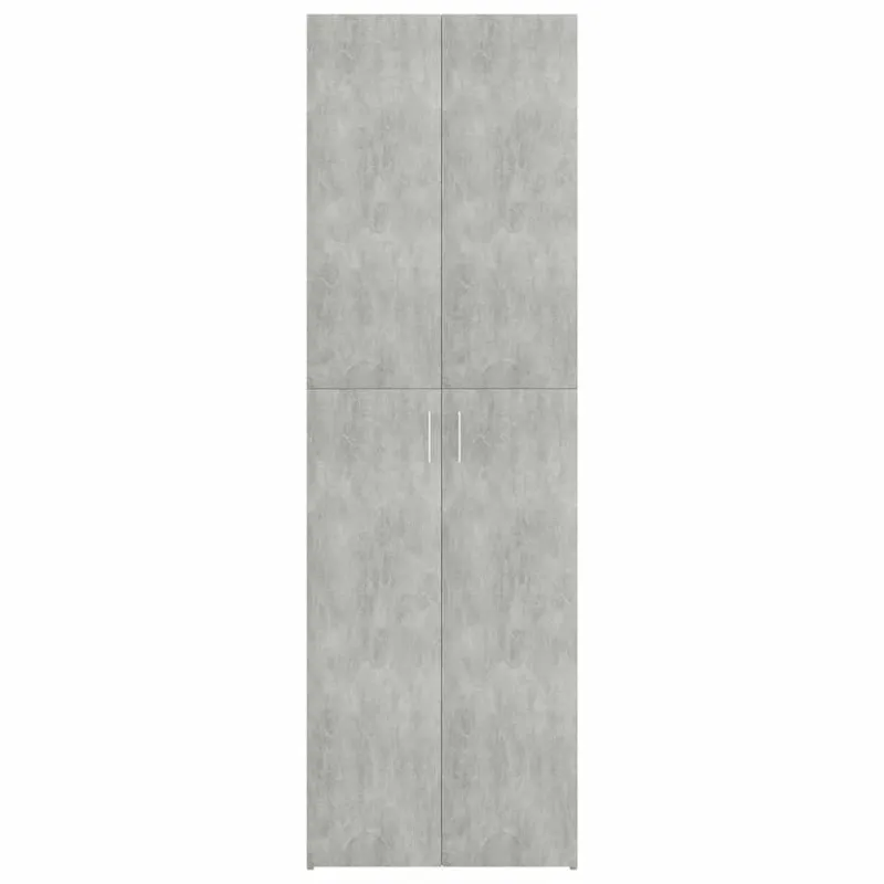 Biuro spintelė, betono pilka, 60x32x190cm, apdirbta mediena