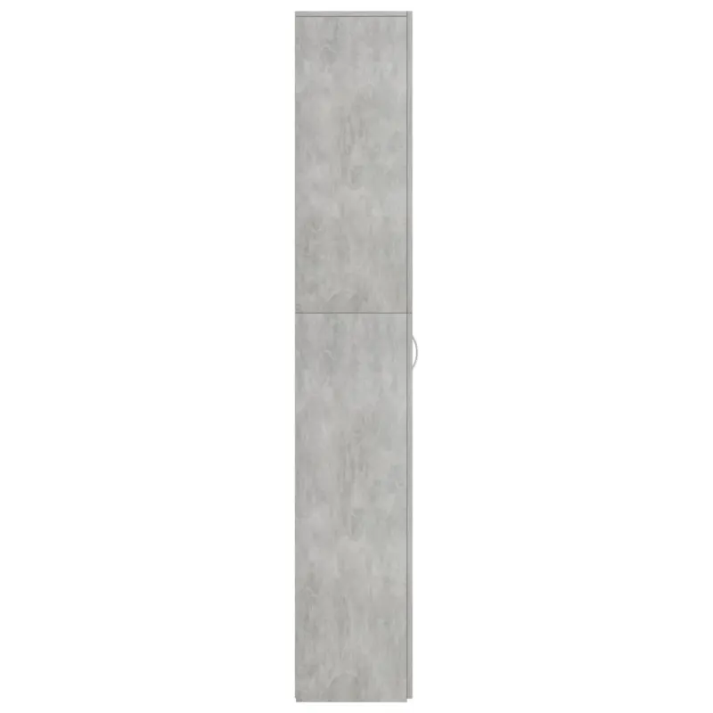 Biuro spintelė, betono pilka, 60x32x190cm, apdirbta mediena