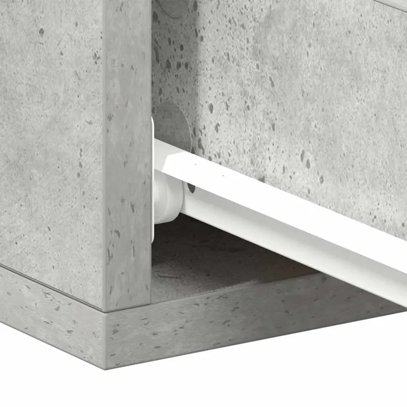 Naktiniai staliukai, 2vnt., betono, 40x30x15cm, mediena