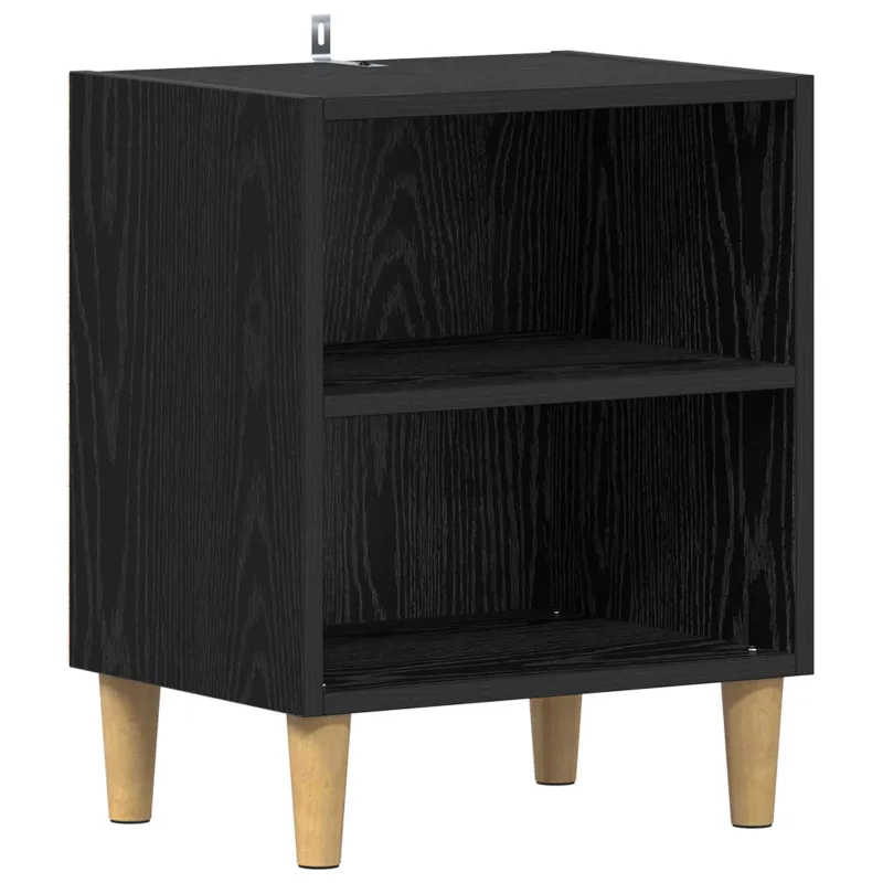 Lovos spintelė 2 pcs Juodas ąžuolas 40 x 30 x 50 cm