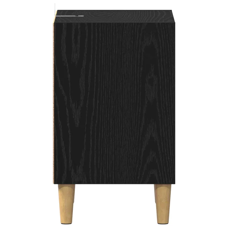 Lovos spintelė 2 pcs Juodas ąžuolas 40 x 30 x 50 cm