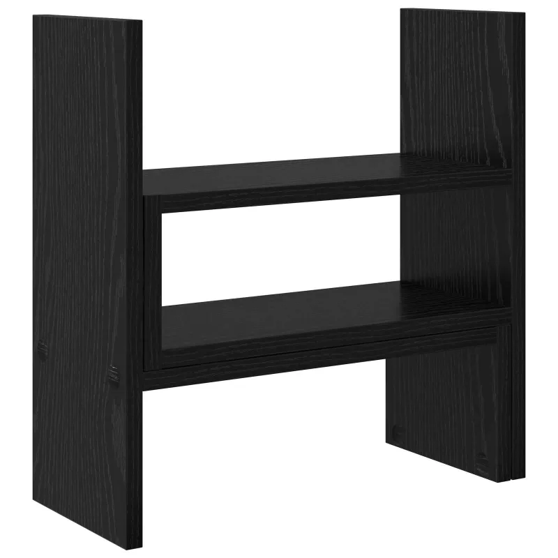 Monitoriaus stalo stovė Juodas ąžuolas 40 x 17 x 41 cm