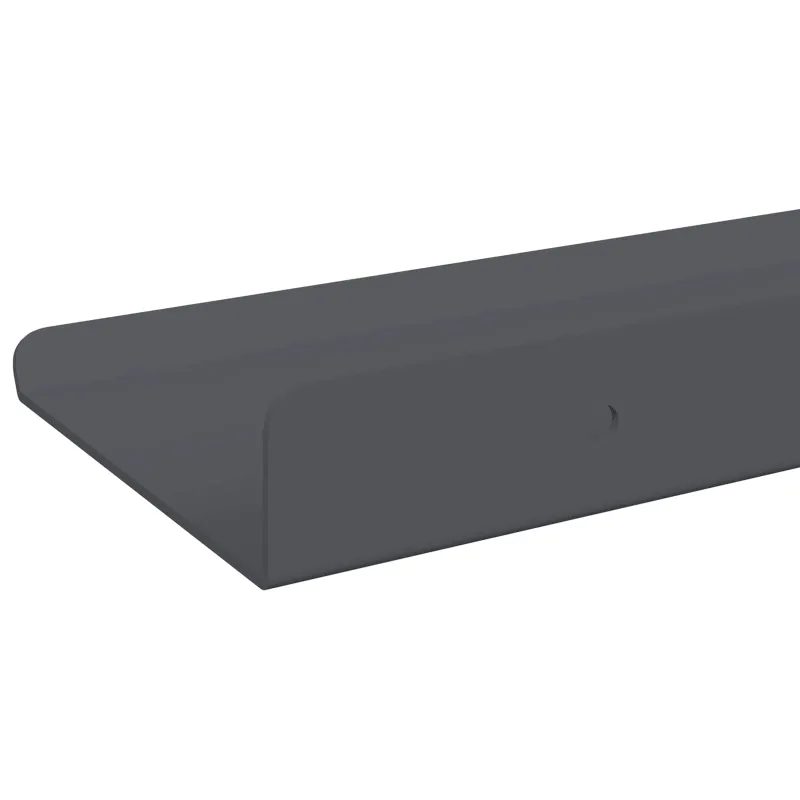Plūduriuojanti lentyna 3 pcs Antracitas 40 x 9 x 2,5 cm Plienas