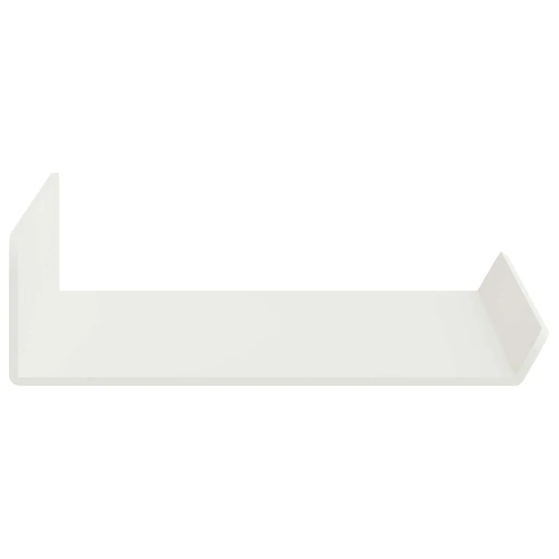 Plūduriuojanti lentyna 3 pcs Baltas 40 x 9 x 2,5 cm Plienas