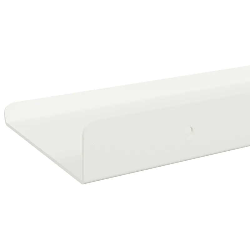 Plūduriuojanti lentyna 3 pcs Baltas 40 x 9 x 2,5 cm Plienas