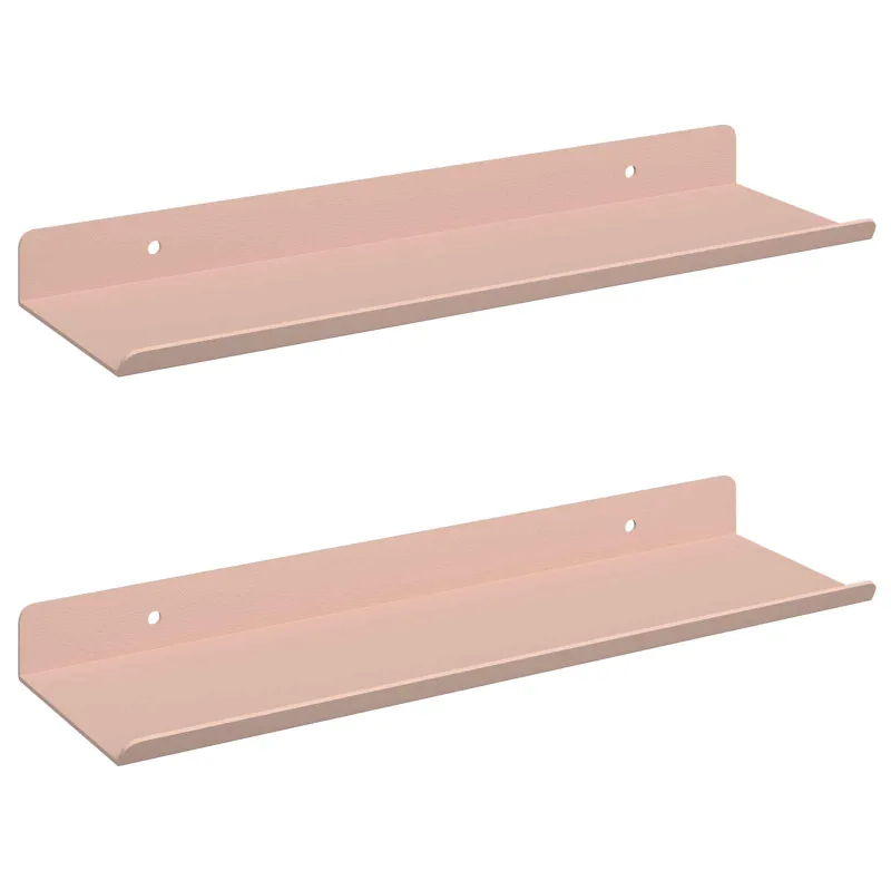 Plūduriuojanti lentyna 2 pcs Rožinė 30 x 9 x 2,5 cm Plienas