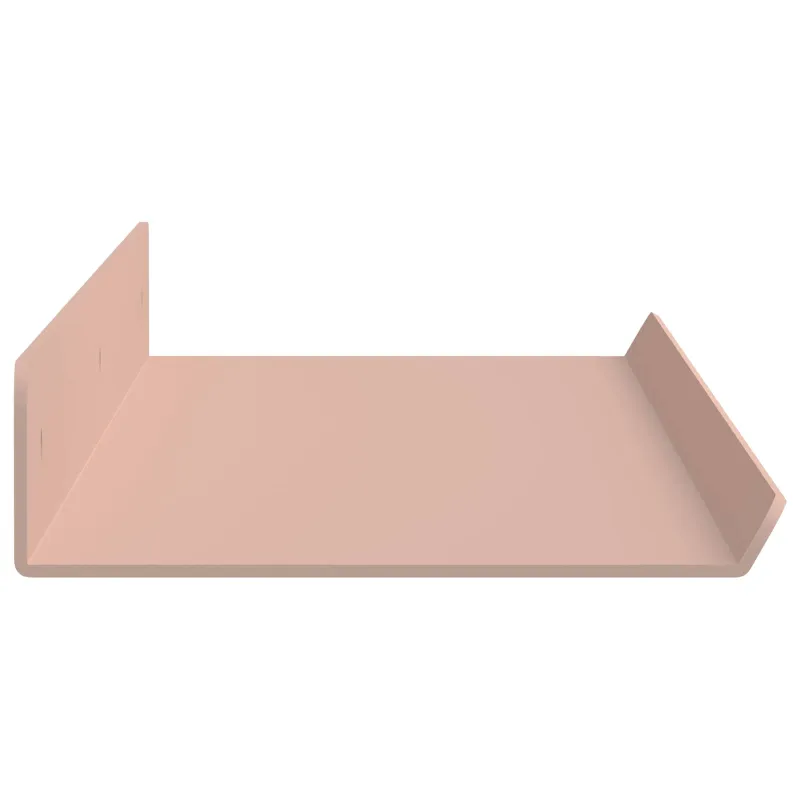 Plūduriuojanti lentyna 2 pcs Rožinė 60 x 8,5 x 2,5 cm Plienas