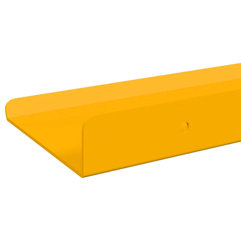 Plūduriuojanti lentyna 4 pcs Garučių geltona 60 x 8,5 x 2,5 cm