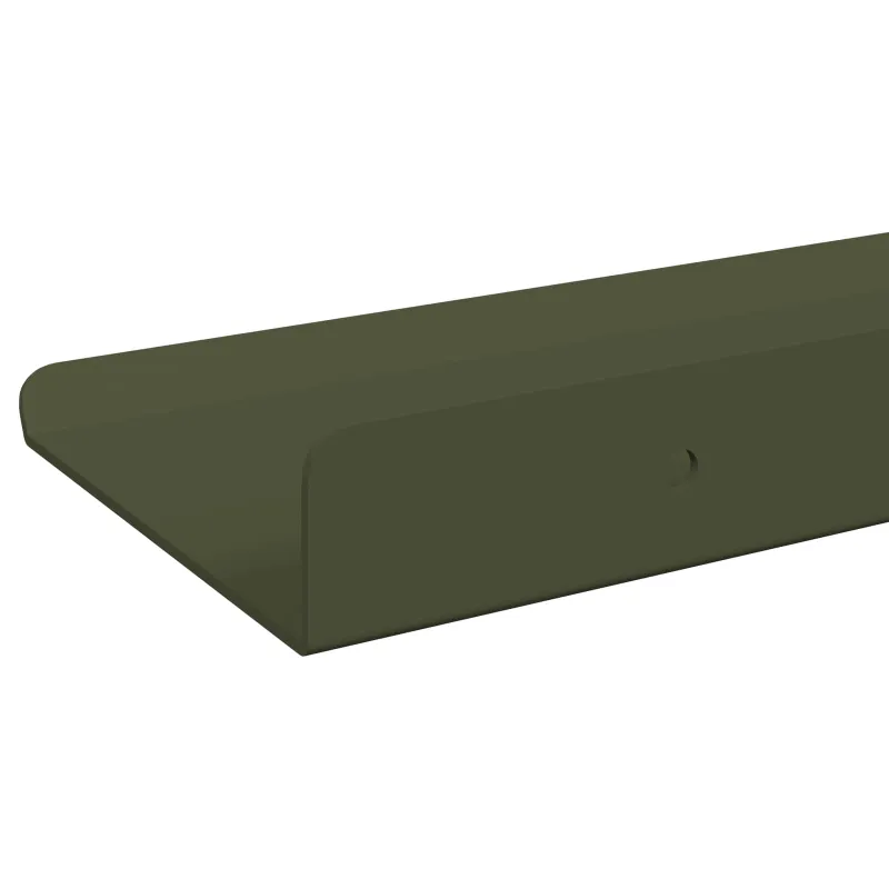 Plūduriuojanti lentyna 2 pcs Alyvuogių žalia 60 x 8,5 x 2,5 cm