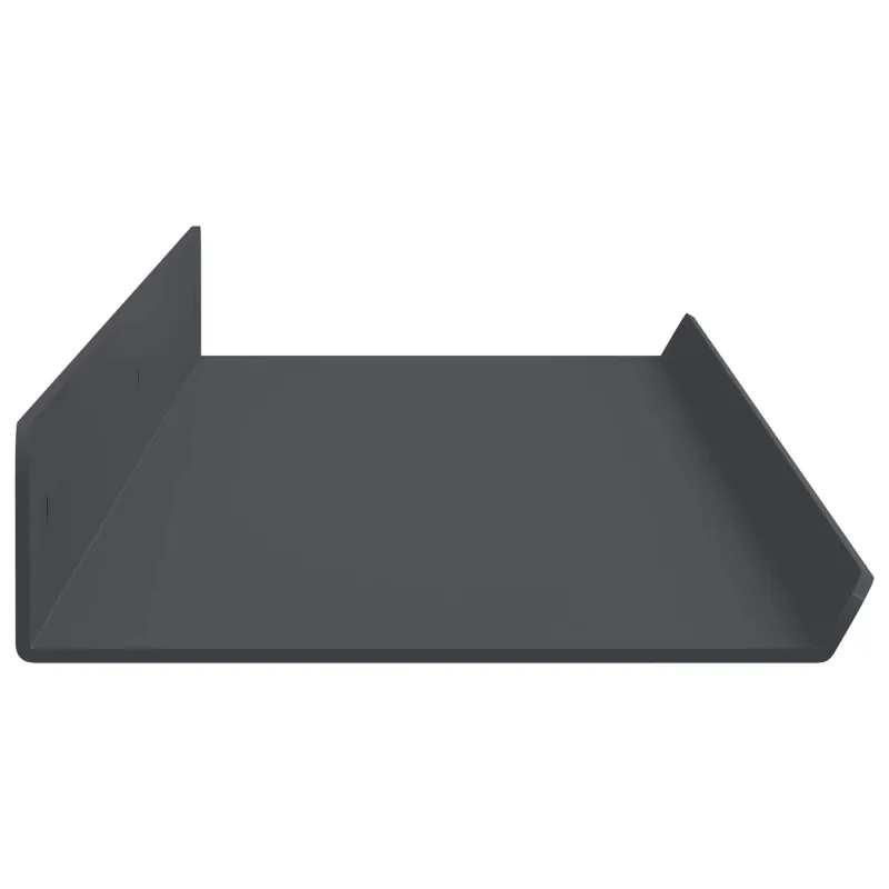 Plūduriuojanti lentyna 2 pcs Antracitas 80 x 9 x 2,5 cm Plienas