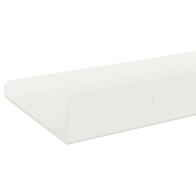 Plūduriuojanti lentyna 4 pcs Baltas 80 x 9 x 2,5 cm Plienas