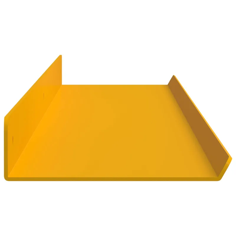 Plūduriuojanti lentyna 4 pcs Garučių geltona 100 x 9 x 2,5 cm