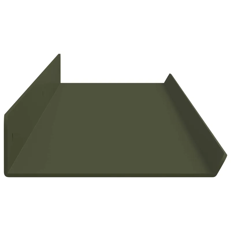 Plūduriuojanti lentyna 2 pcs Alyvuogių žalia 100 x 9 x 2,5 cm