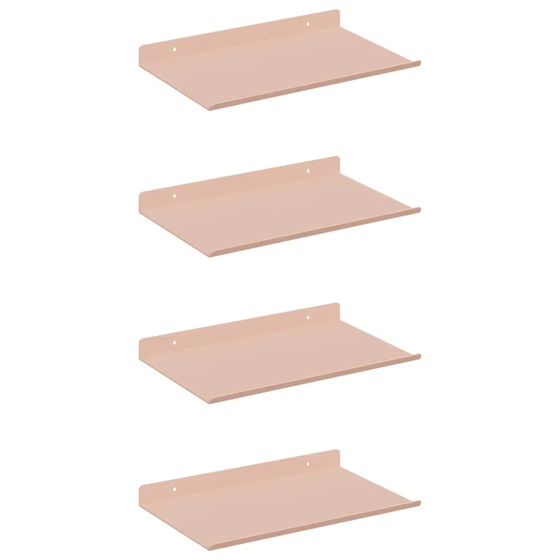 Plūduriuojanti lentyna 4 pcs Rožinė 30 x 18 x 2,5 cm Plienas