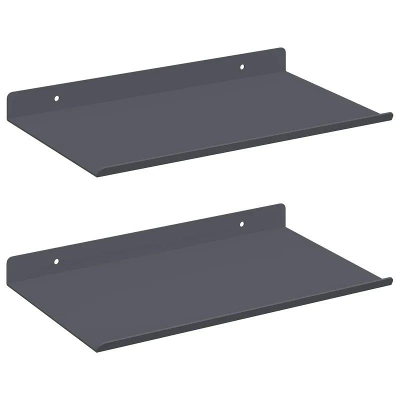 Plūduriuojanti lentyna 2 pcs Antracitas 30 x 18 x 2,5 cm
