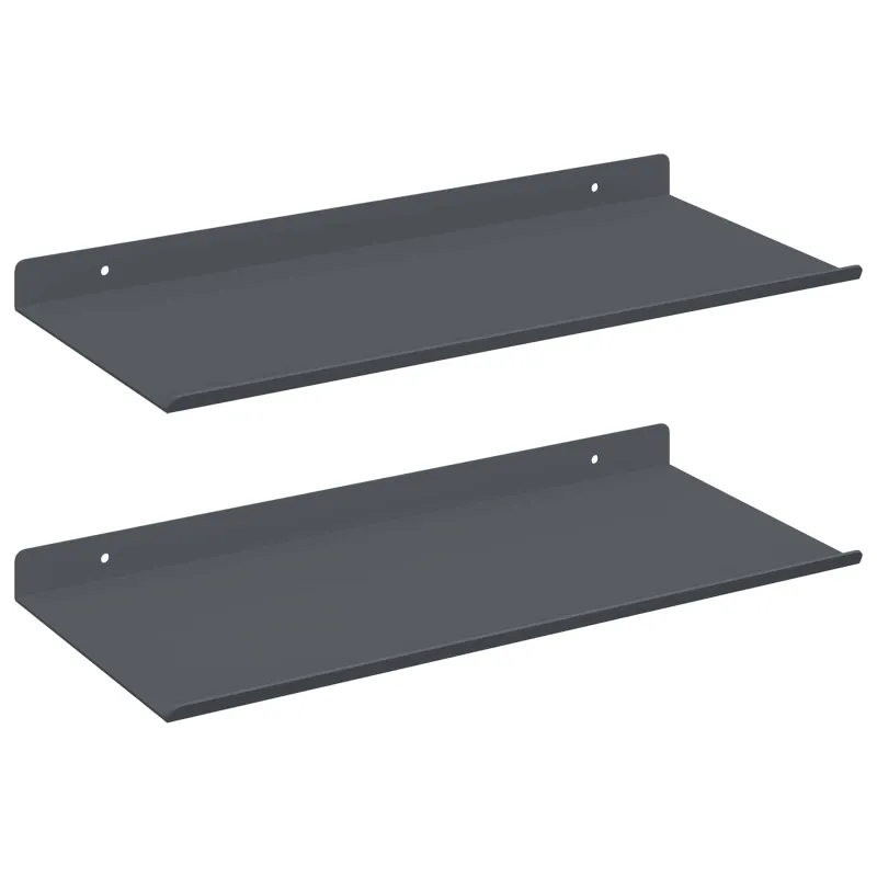 Plūduriuojanti lentyna 2 pcs Antracitas 40 x 18 x 2,5 cm