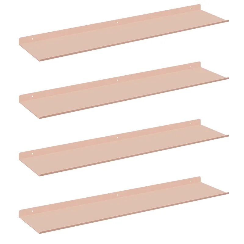Plūduriuojanti lentyna 4 pcs Rožinė 80 x 18 x 2,5 cm Plienas