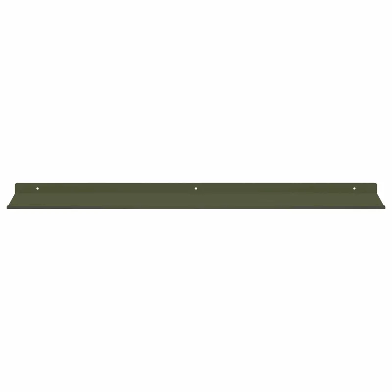 Plūduriuojanti lentyna 4 pcs Alyvuogių žalia 80 x 18 x 2,5 cm
