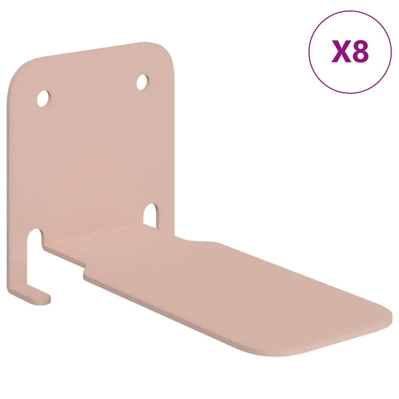 Plūduriuojanti lentyna 8 pcs Rožinė 6 x 10,8 x 6,6 cm