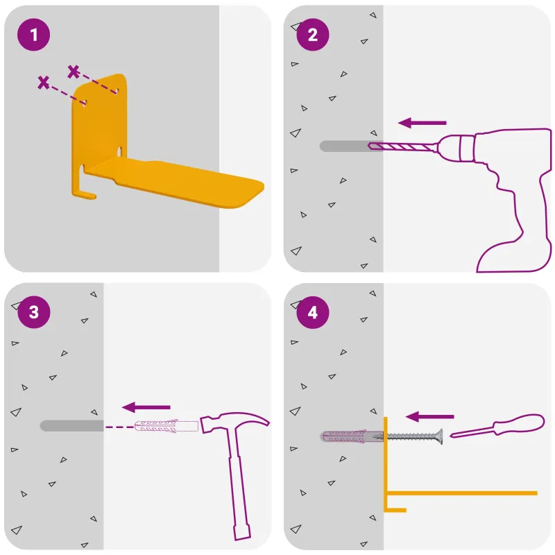 Plūduriuojanti lentyna 8 pcs Garučių geltona 6 x 10,8 x 6,6 cm