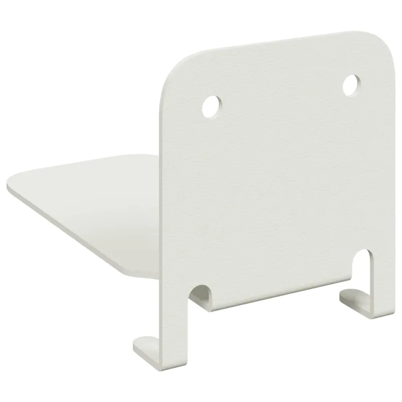 Plūduriuojanti lentyna 4 pcs Baltas 6 x 10,8 x 6,6 cm