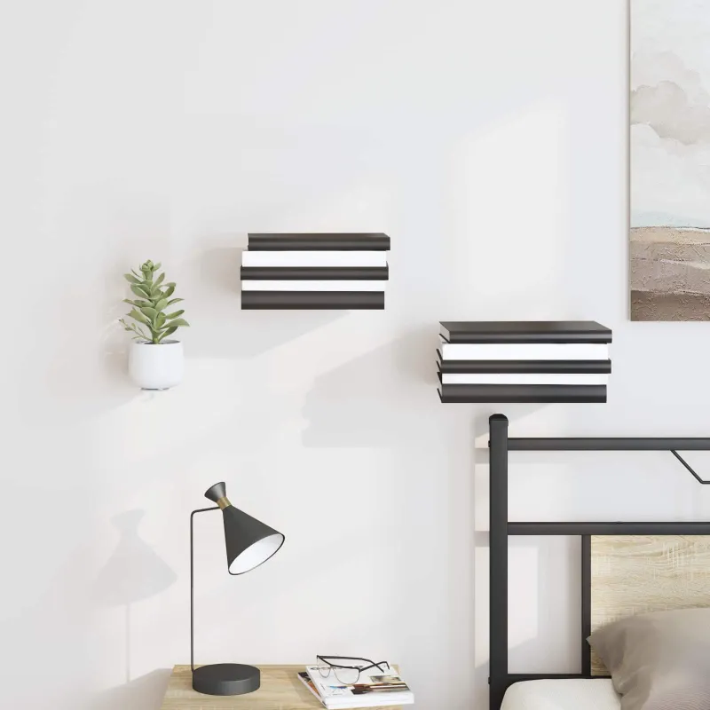 Plūduriuojanti lentyna 8 pcs Baltas 6 x 10,8 x 6,6 cm
