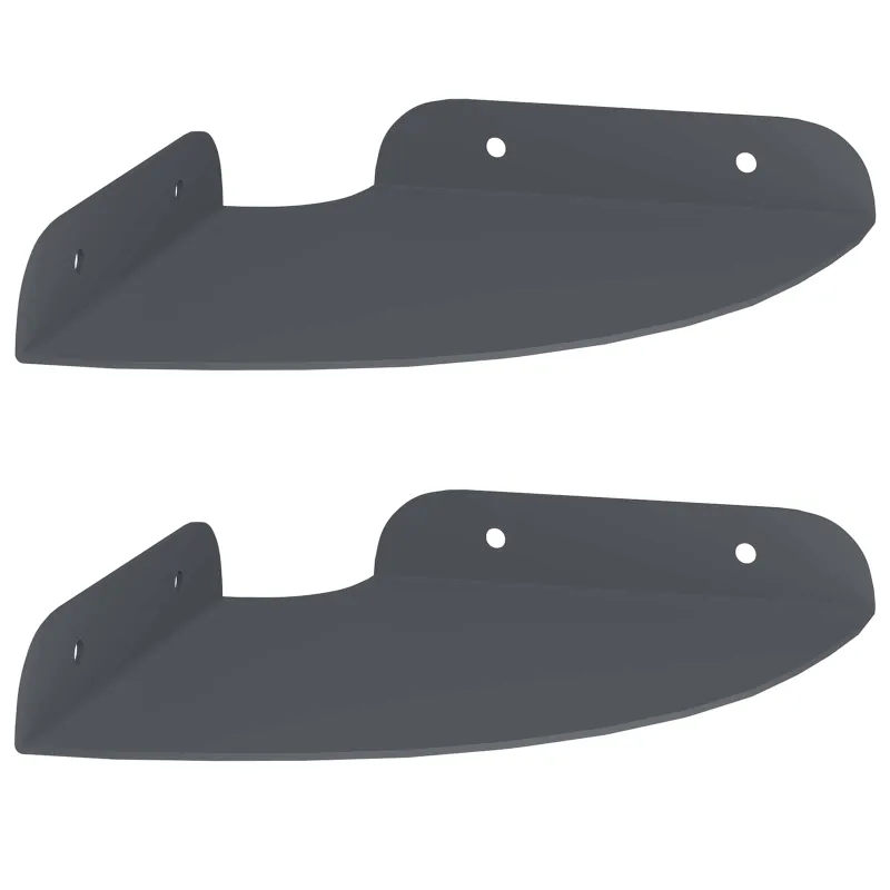 Plūduriuojanti lentyna 2 pcs Antracitas 15 x 15 x 2 cm