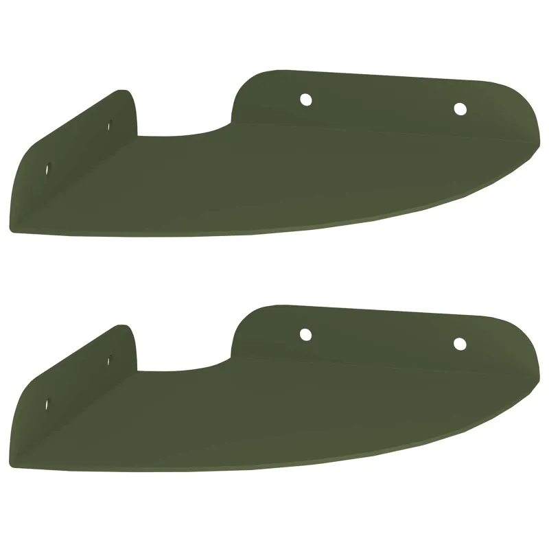 Plūduriuojanti lentyna 2 pcs Alyvuogių žalia 15 x 15 x 2 cm