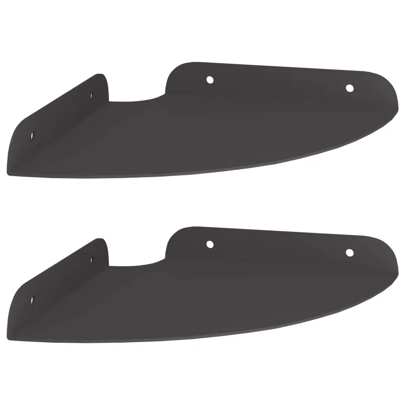 Plūduriuojanti lentyna su lentyna 2 pcs Juodas 18 x 18 x 2 cm