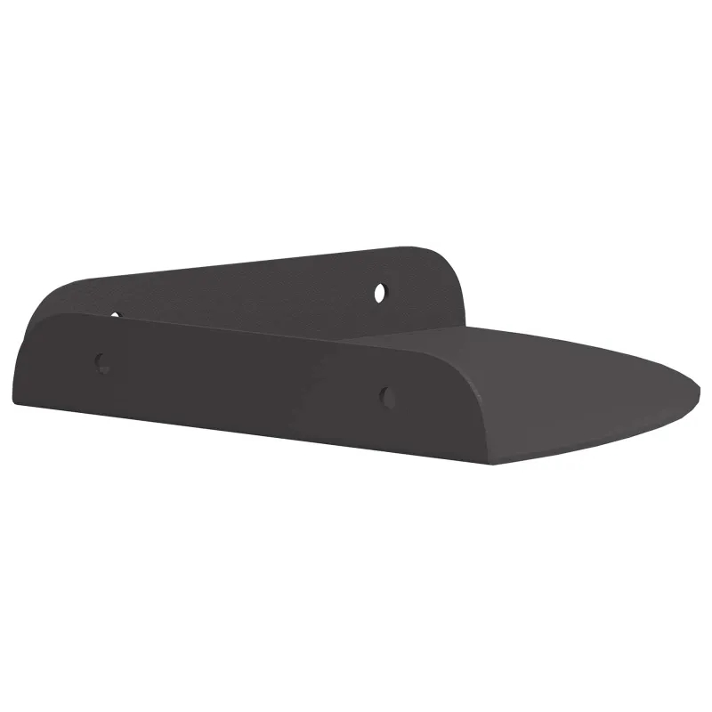 Plūduriuojanti lentyna su lentyna 4 pcs Juodas 18 x 18 x 2 cm