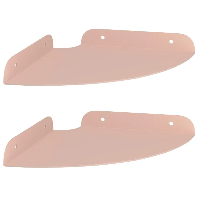 Plūduriuojanti lentyna su lentyna 2 pcs Rožinė 18 x 18 x 2 cm