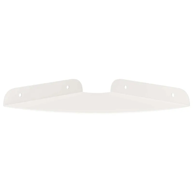 Plūduriuojanti lentyna su lentyna 2 pcs Baltas 18 x 18 x 2 cm
