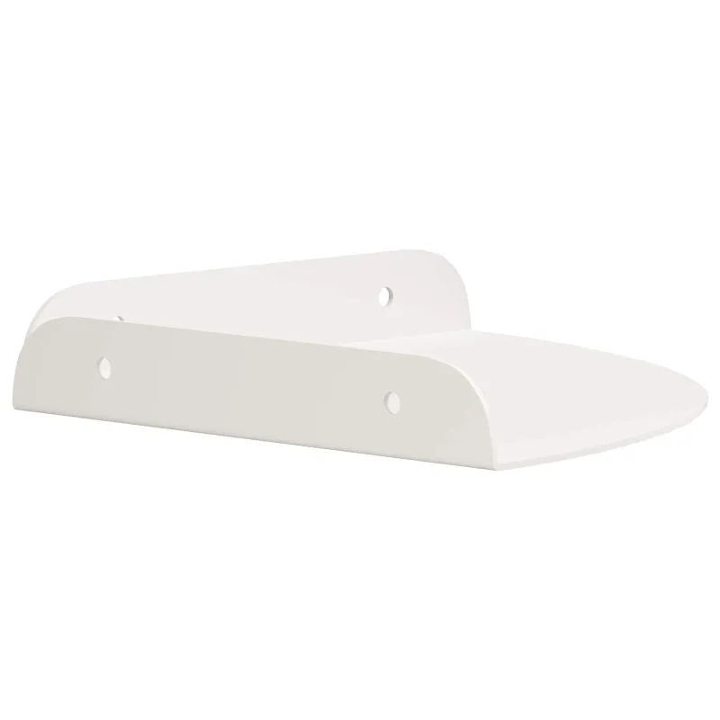 Plūduriuojanti lentyna su lentyna 2 pcs Baltas 18 x 18 x 2 cm