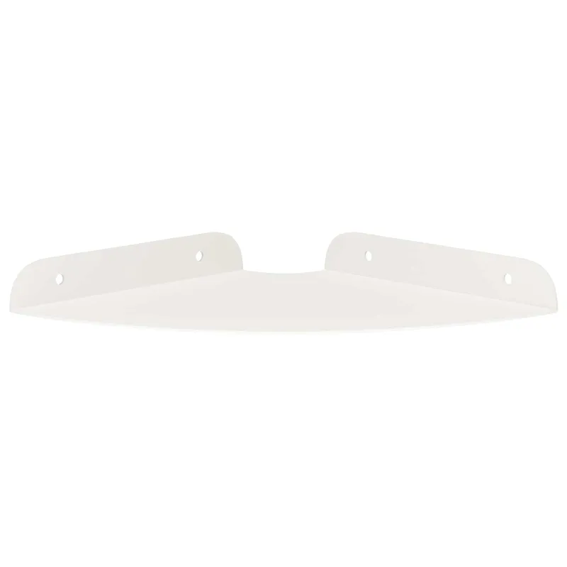 Plūduriuojanti lentyna su lentyna 4 pcs Baltas 18 x 18 x 2 cm