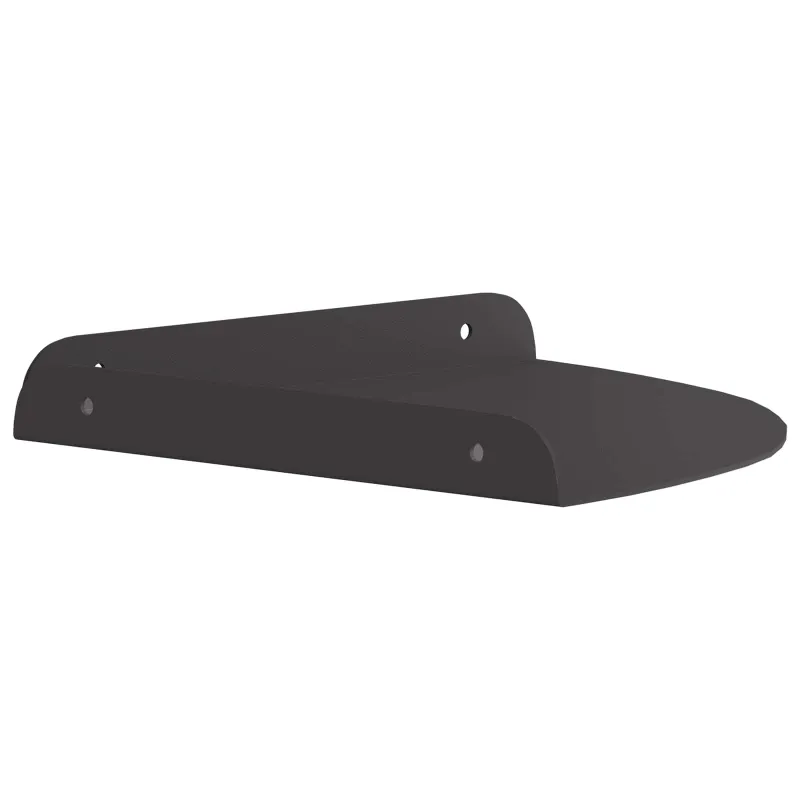 Plūduriuojanti lentyna su lentyna 4 pcs Juodas 24 x 24 x 2 cm