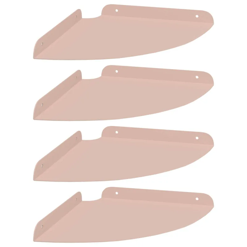 Plūduriuojanti lentyna su lentyna 4 pcs Rožinė 24 x 24 x 2 cm