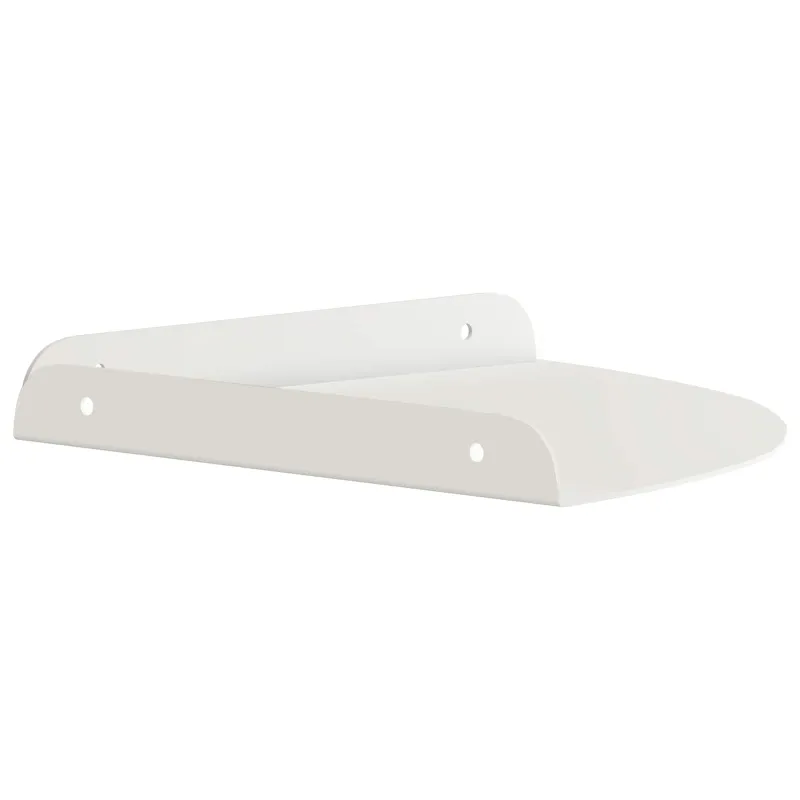 Plūduriuojanti lentyna su lentyna 2 pcs Baltas 24 x 24 x 2 cm
