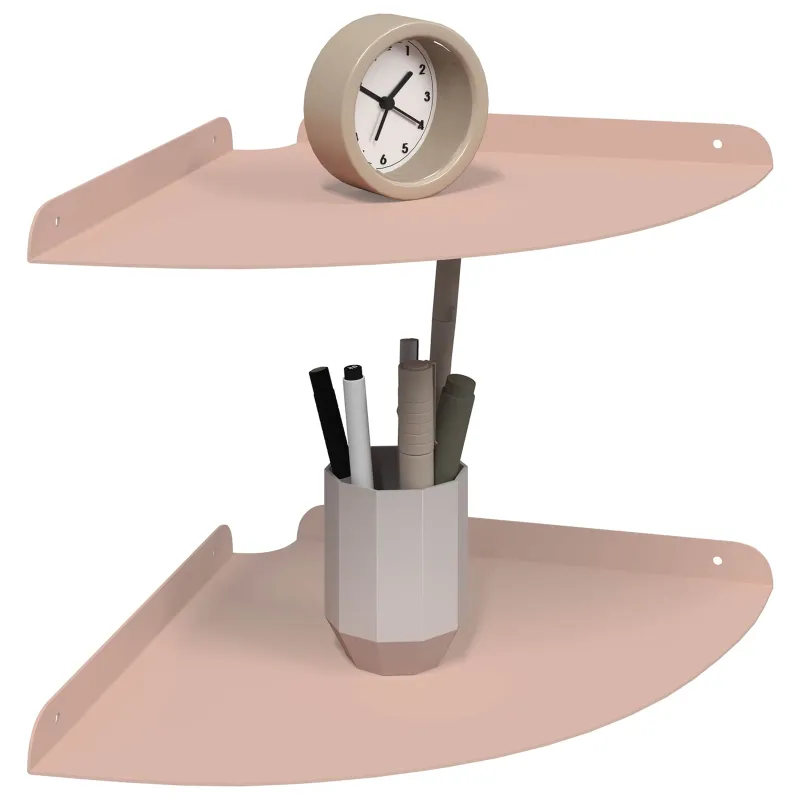 Plūduriuojanti lentyna su lentyna 2 pcs Rožinė 30 x 30 x 2 cm