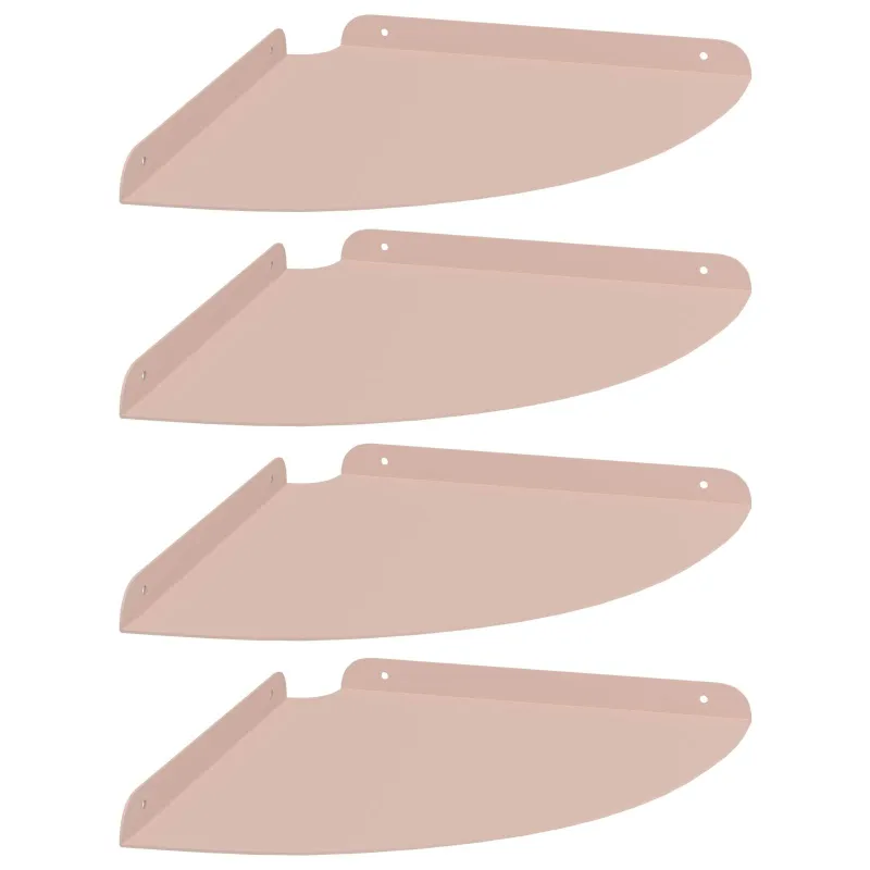 Plūduriuojanti lentyna su lentyna 4 pcs Rožinė 30 x 30 x 2 cm